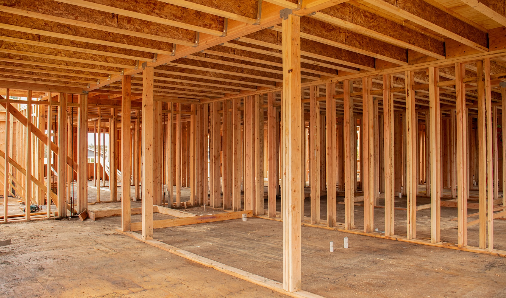 Carson Commons framing — construction